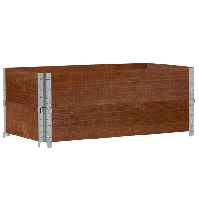 plantekasse 100x50 cm massivt fyrretræ brun