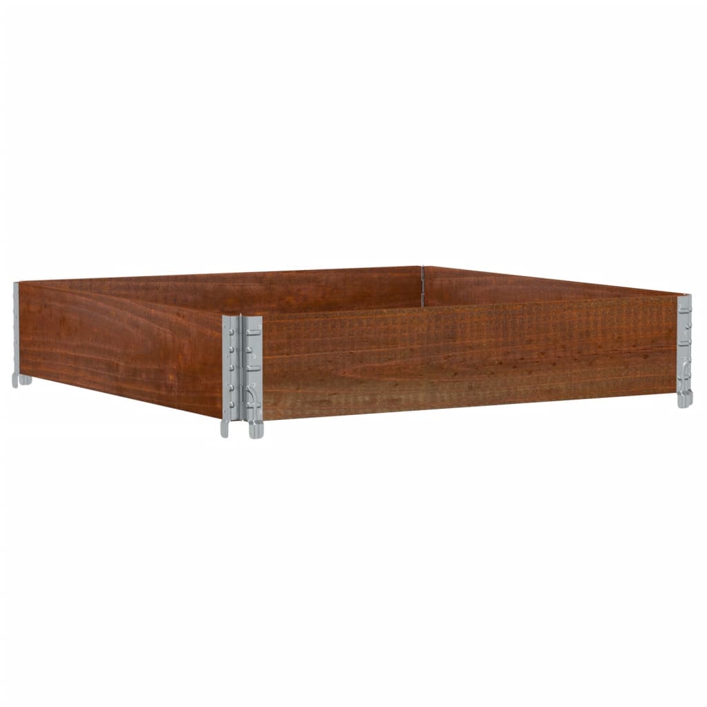 plantekasse 100x100 cm massivt fyrretræ brun