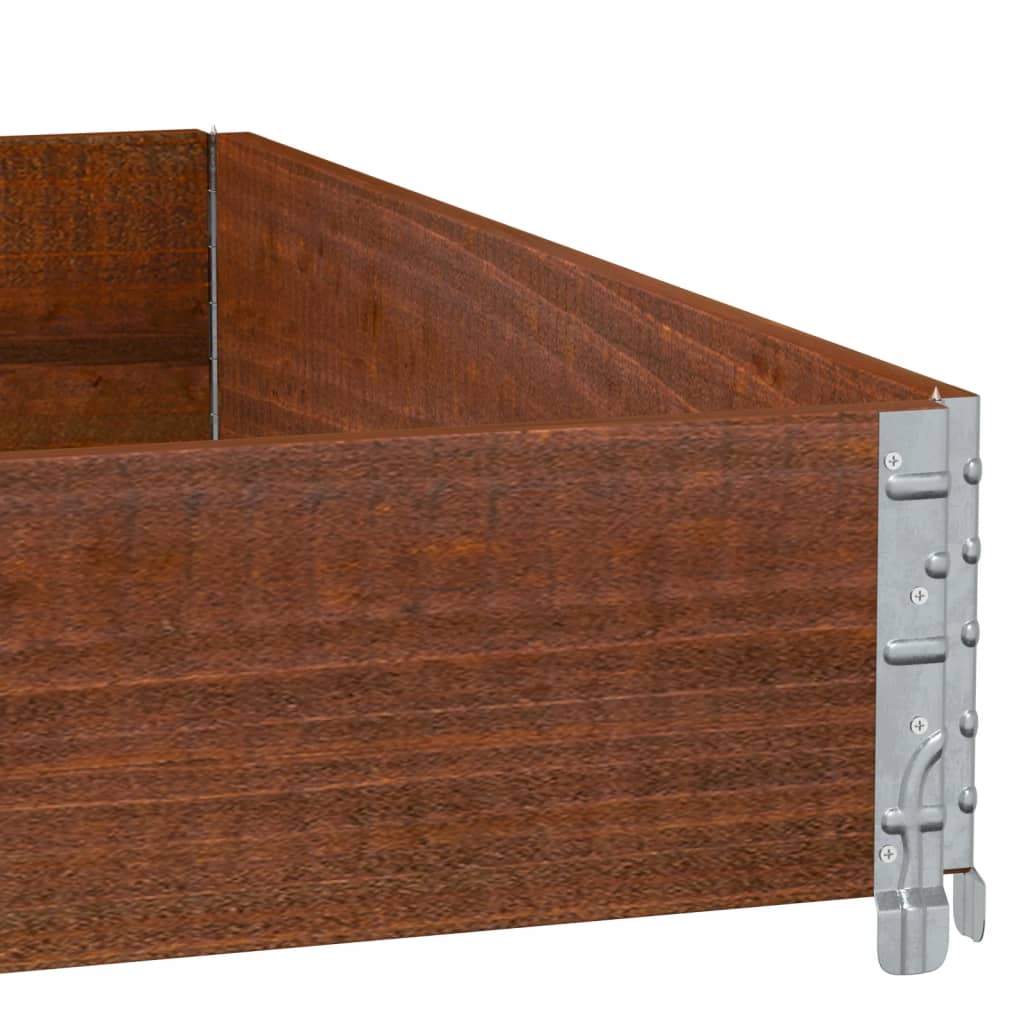 plantekasse 100x100 cm massivt fyrretræ brun