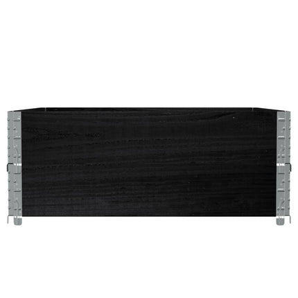 plantekasse 100x100 cm massivt fyrretræ sort
