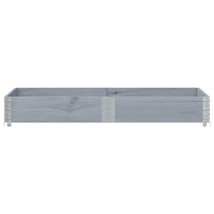 plantekasse 150x50 cm massivt fyrretræ grå