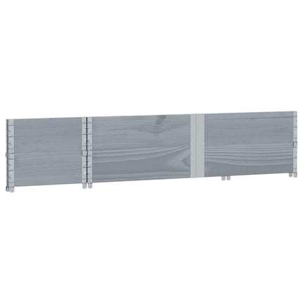 plantekasse 150x50 cm massivt fyrretræ grå