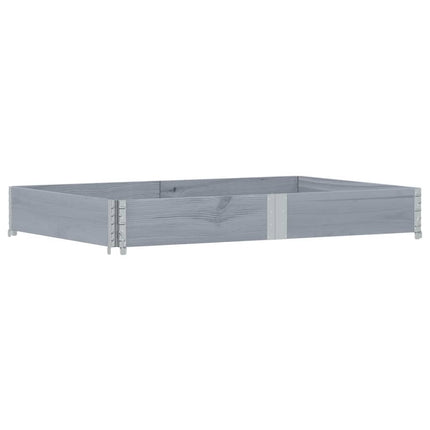 plantekasse 150x100 cm massivt fyrretræ grå