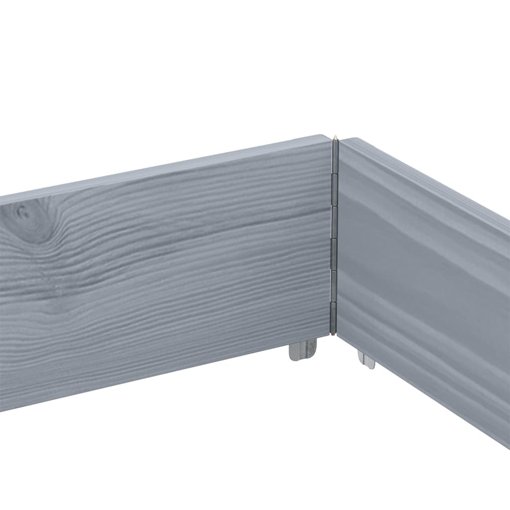 plantekasse 150x100 cm massivt fyrretræ grå