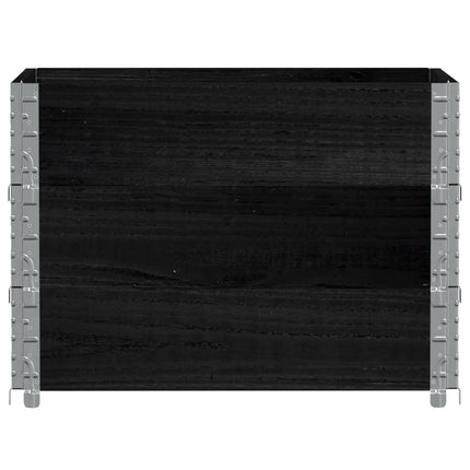 plantekasse 80x60 cm massivt fyrretræ sort
