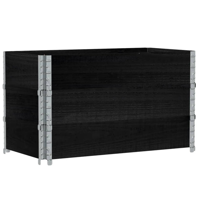 plantekasse 100x50 cm massivt fyrretræ sort