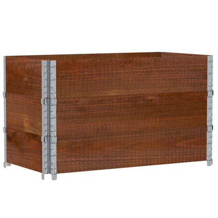 plantekasse 100x50 cm massivt fyrretræ brun