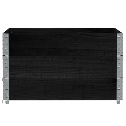 plantekasse 100x100 cm massivt fyrretræ sort