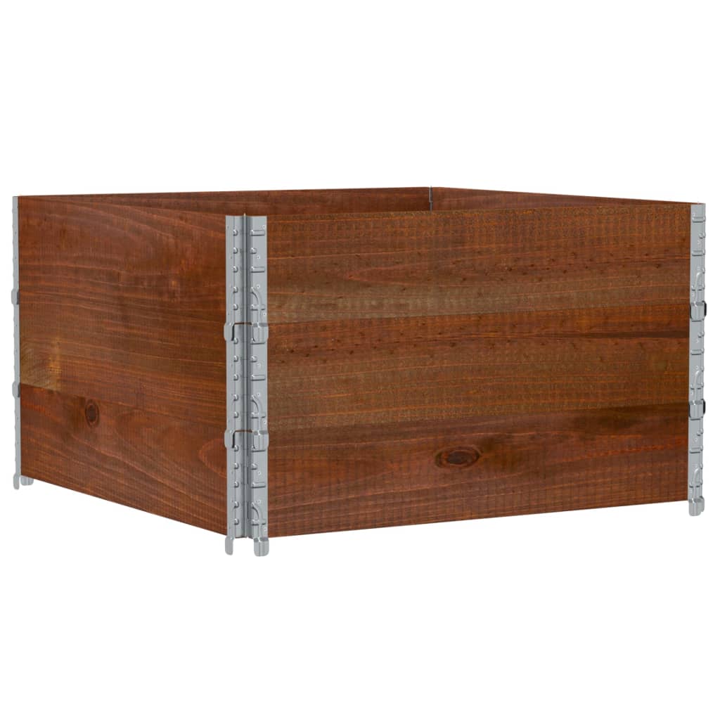 plantekasse 100x100 cm massivt fyrretræ brun