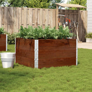 plantekasse 100x100 cm massivt fyrretræ brun