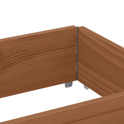 plantekasse 150x50 cm massivt fyrretræ brun