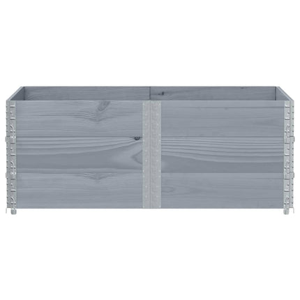 plantekasse 150x100 cm massivt fyrretræ grå