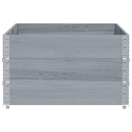 plantekasse 150x100 cm massivt fyrretræ grå
