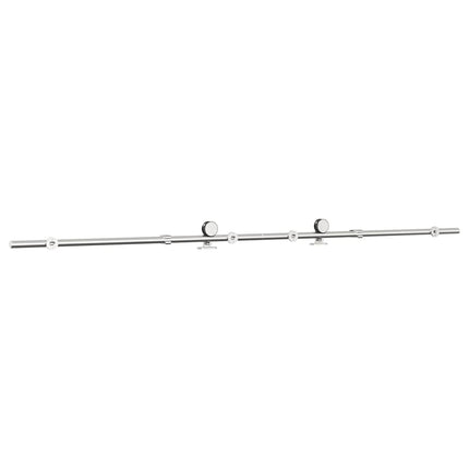 hardwarekit til skydedør 200 cm rustfrit stål sølvfarvet
