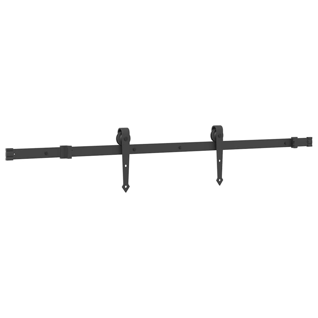 skinnesæt til skydedør 152,5 cm stål sort