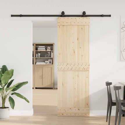 skinnesæt til skydedør 213 cm stål sort