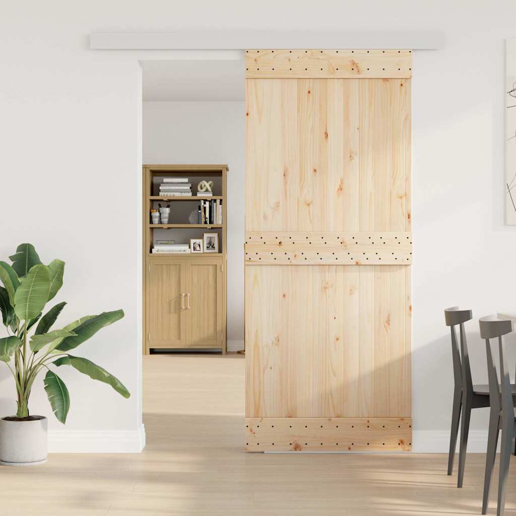 skinnesæt til skydedør 183 cm aluminiumslegering sølvfarvet