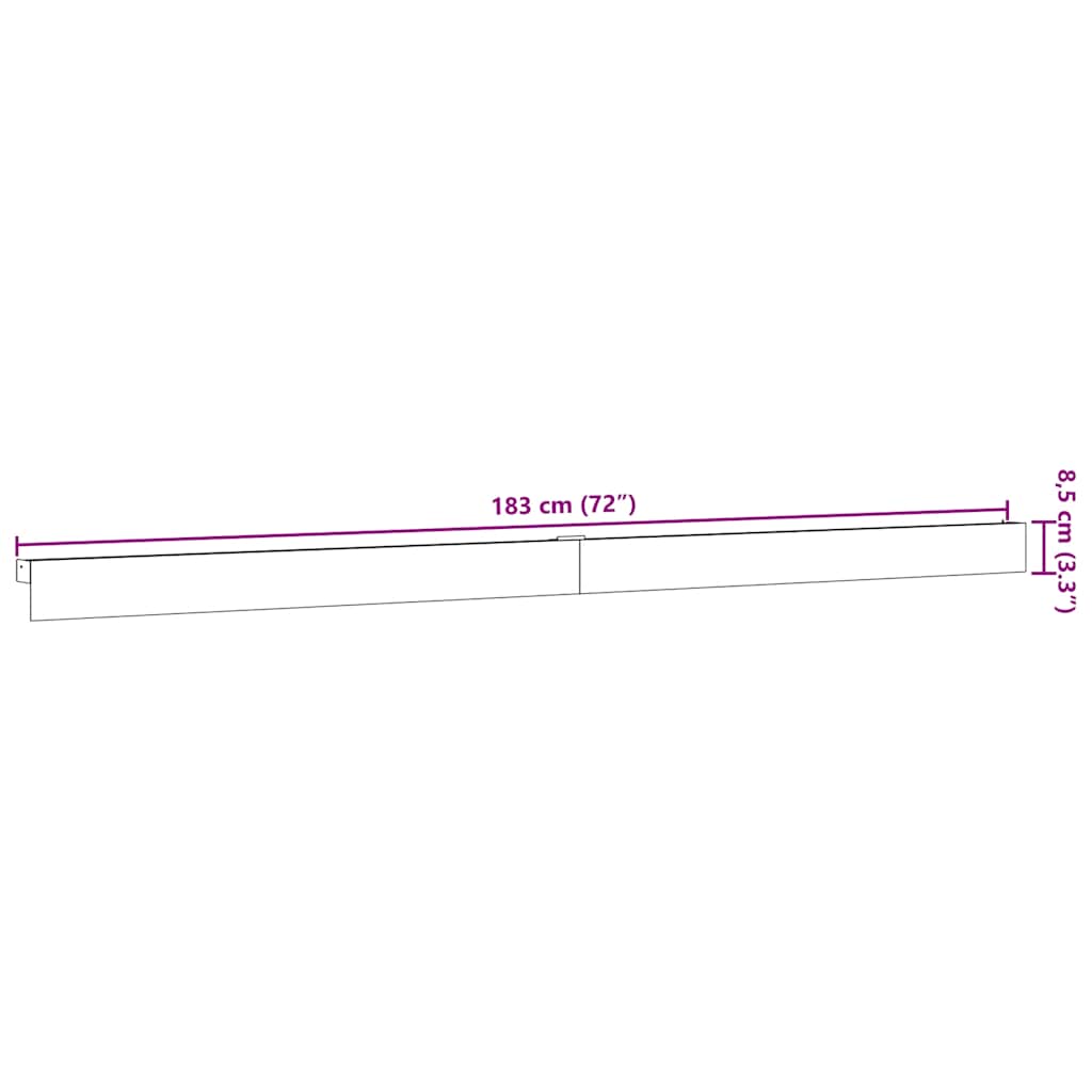 skinnesæt til skydedør 183 cm aluminiumslegering sølvfarvet