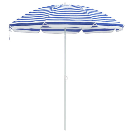 Havesol 263 x 263 x 272 cm 170T polyester Blå og Hvid