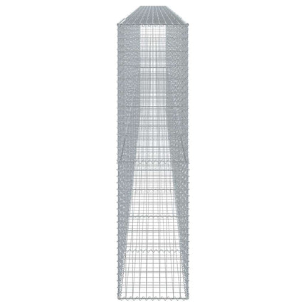 gabionkurv med cover 900x50x200 cm galvaniseret jern