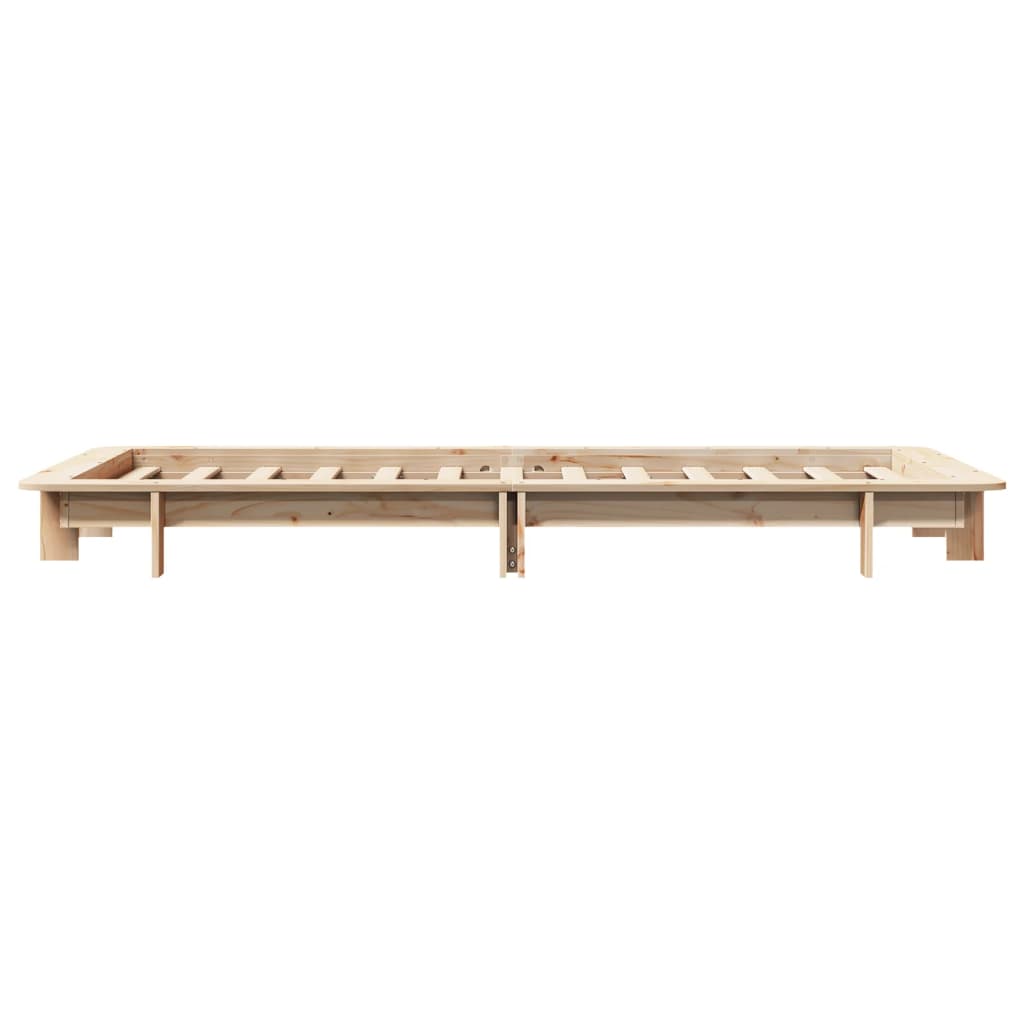 sengeramme uden madras 100x200 cm massivt fyrretræ