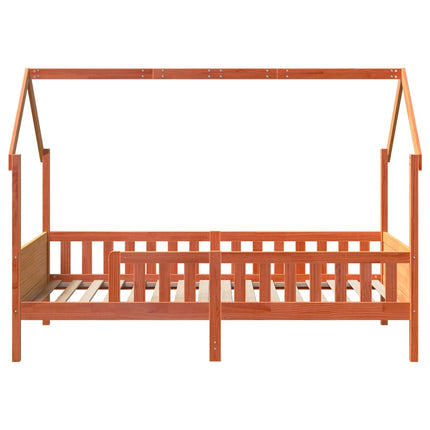 sengeramme til husseng 80x200 cm massivt fyrretræ gyldenbrun