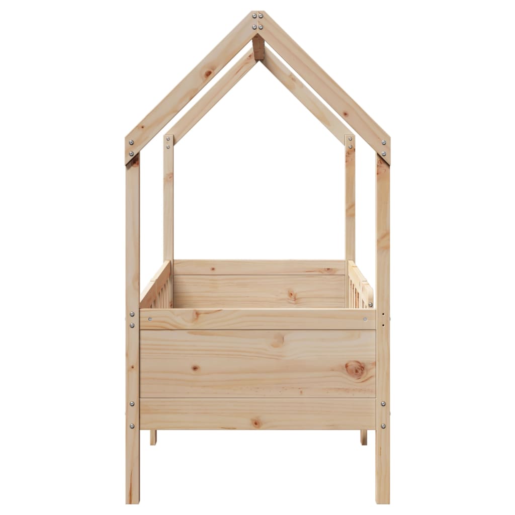 sengeramme til husseng 70x140 cm massivt fyrretræ