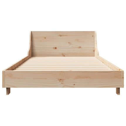 sengeramme uden madras 90x190 cm massivt fyrretræ