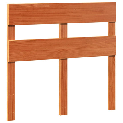 sengeramme uden madras 75x190 cm massivt fyrretræ gyldenbrun
