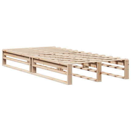 sengeramme uden madras 90x190 cm massivt fyrretræ