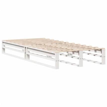 sengeramme uden madras 90x190 cm massivt fyrretræ hvid