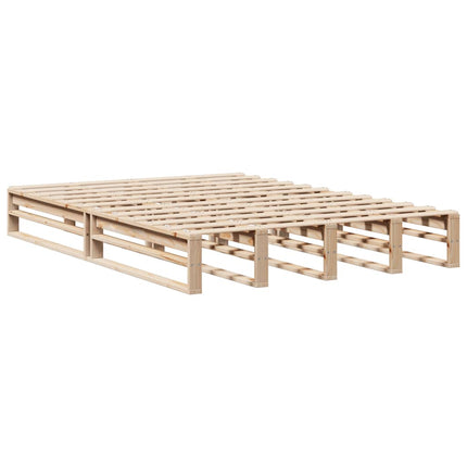sengeramme uden madras 120x190 cm massivt fyrretræ