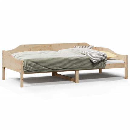 sengeramme uden madras 90x190 cm massivt fyrretræ