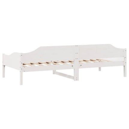 sengeramme uden madras 90x190 cm massivt fyrretræ hvid