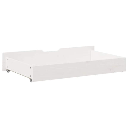 sengeskuffer 2 stk. 95x55x17 cm massivt fyrretræ hvid