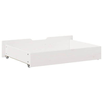 sengeskuffer 2 stk. 85x55x17 cm massivt fyrretræ hvid