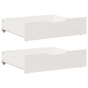 sengeskuffer 2 stk. 75x55x17 cm massivt fyrretræ hvid