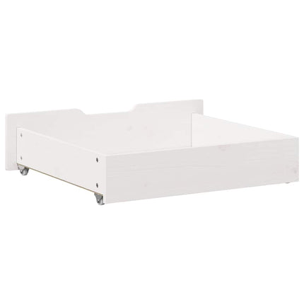 sengeskuffer 2 stk. 75x55x17 cm massivt fyrretræ hvid