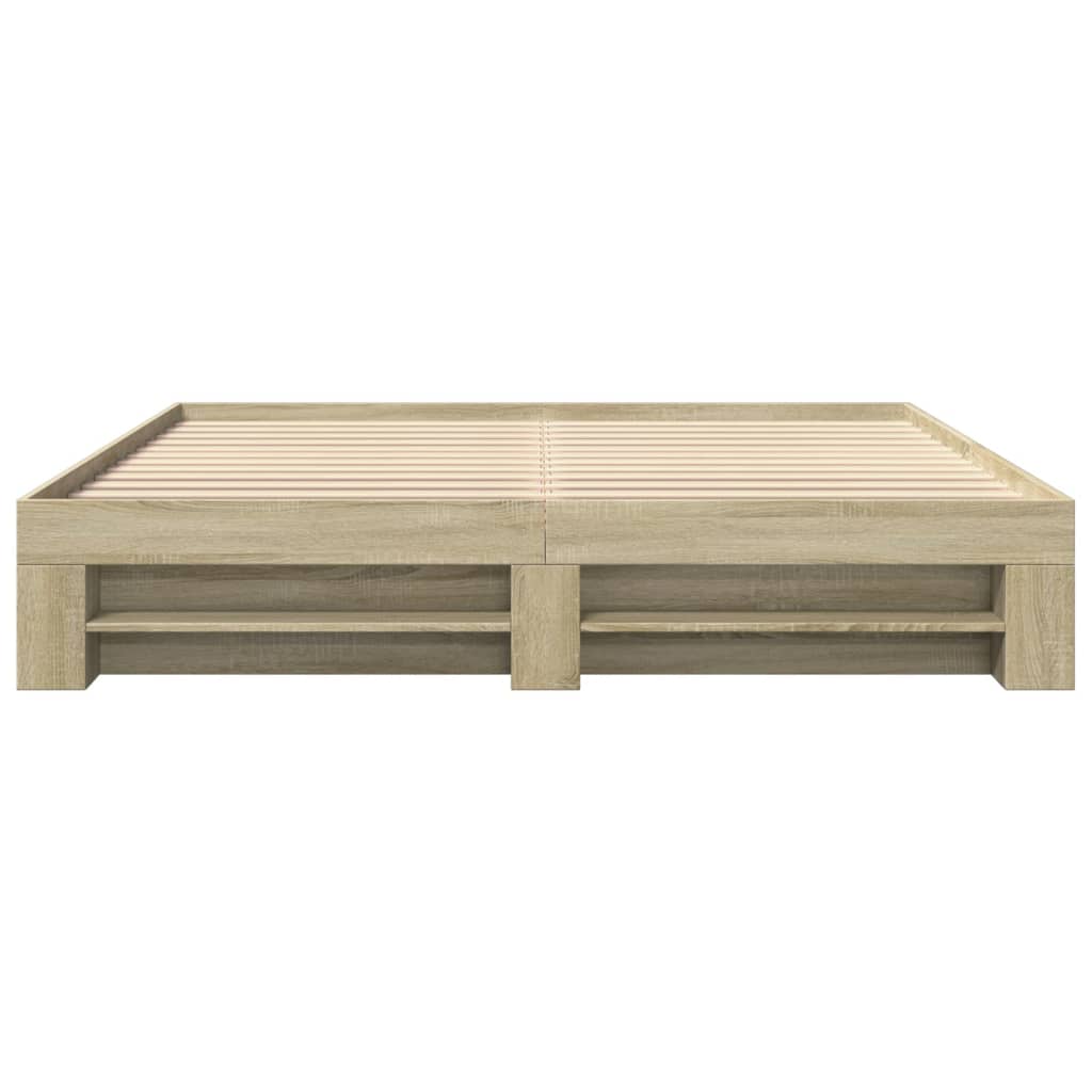 sengestel uden madras 180x200 cm konstrueret træ sonoma-eg