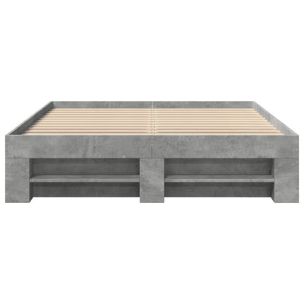 sengestel 120x200 cm konstrueret træ betongrå