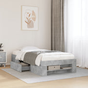 sengeramme 90x200 cm konstrueret træ betongrå
