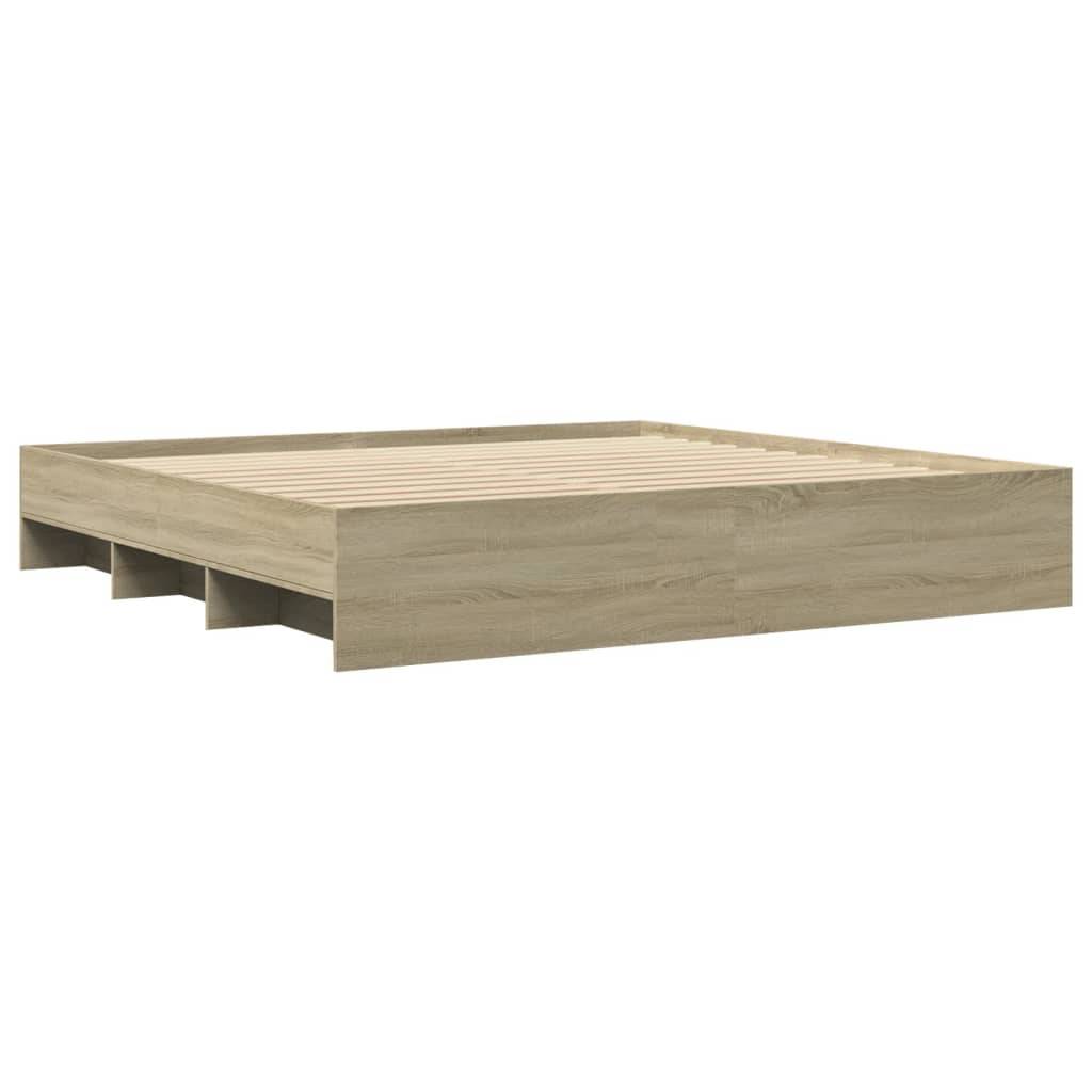 sengestel uden madras 180x200 cm konstrueret træ sonoma-eg