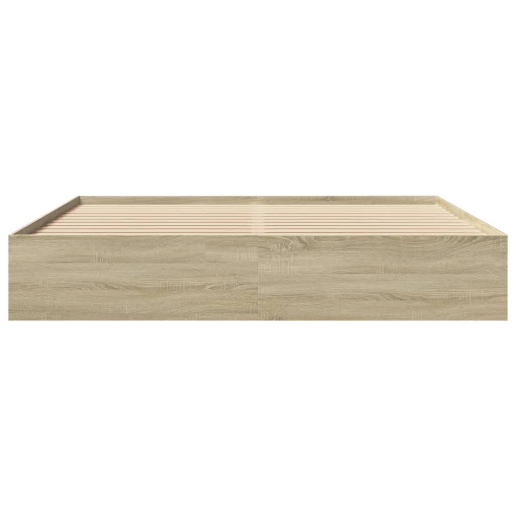 sengestel uden madras 180x200 cm konstrueret træ sonoma-eg