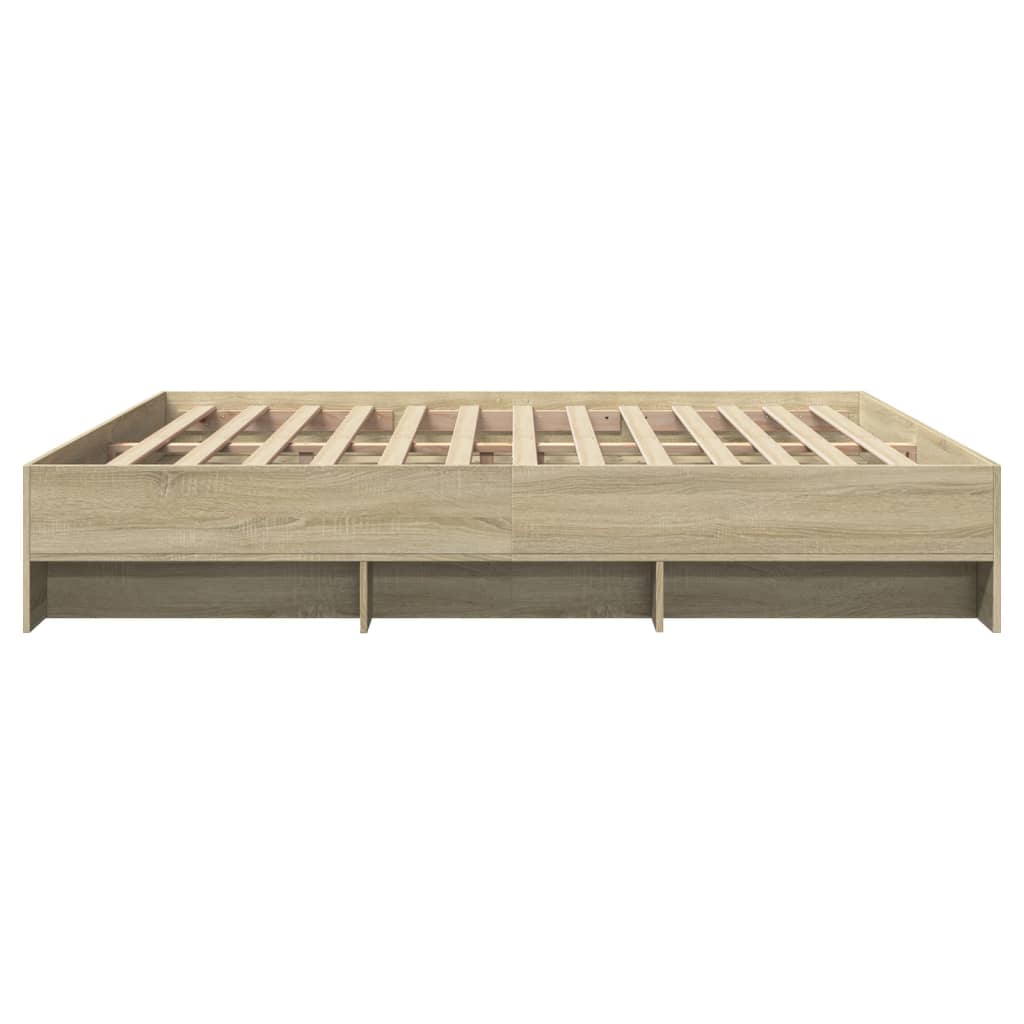 sengestel uden madras 180x200 cm konstrueret træ sonoma-eg
