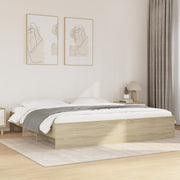 sengestel uden madras 180x200 cm konstrueret træ sonoma-eg