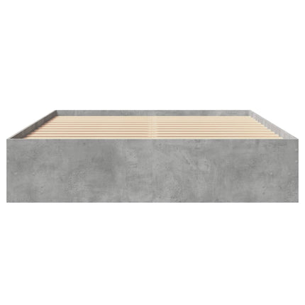 sengestel 150x200 cm konstrueret træ betongrå
