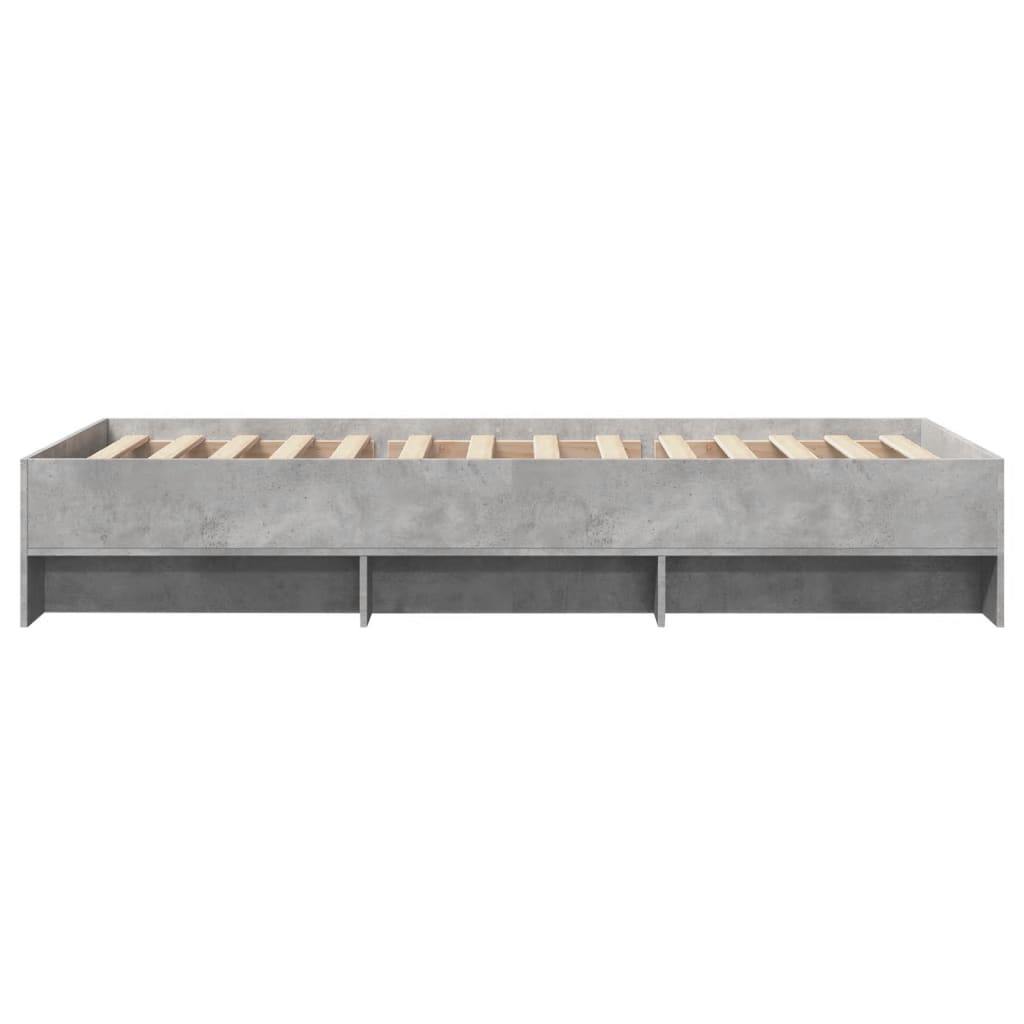 sengeramme 90x200 cm konstrueret træ betongrå