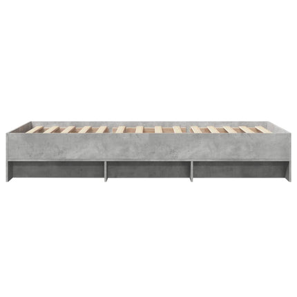 sengeramme 90x200 cm konstrueret træ grå sonoma-eg