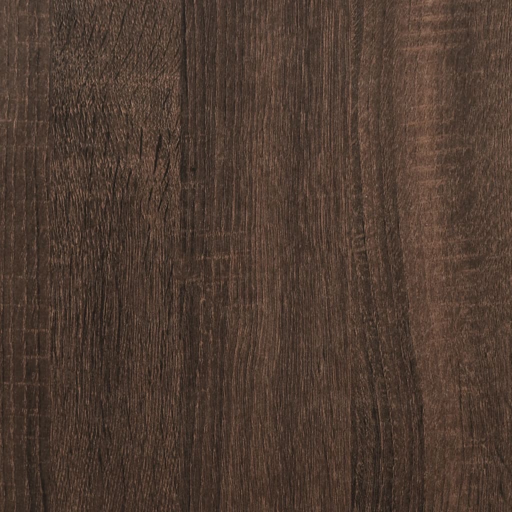 sengeramme 90x200 cm uden madras konstrueret træ brunt eg