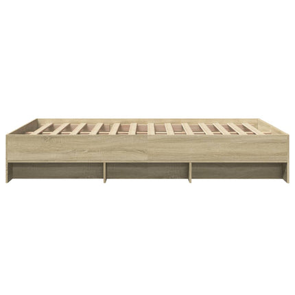 sengeramme 120x190 cm uden madras konstrueret træ sonoma-eg